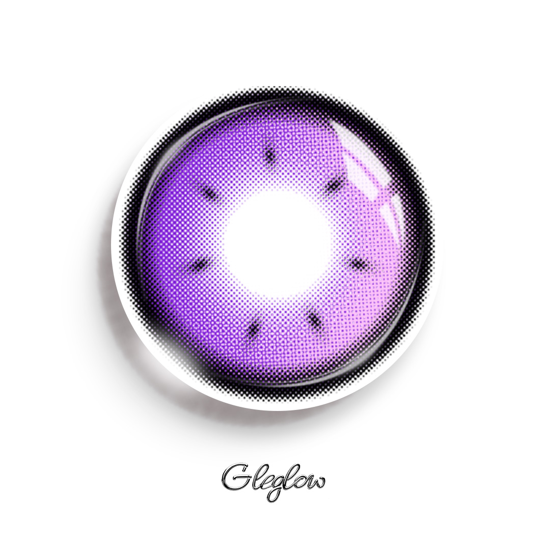 Rhapsody Purple - 6-month，2 lenses Colored Contacts - Gleglow