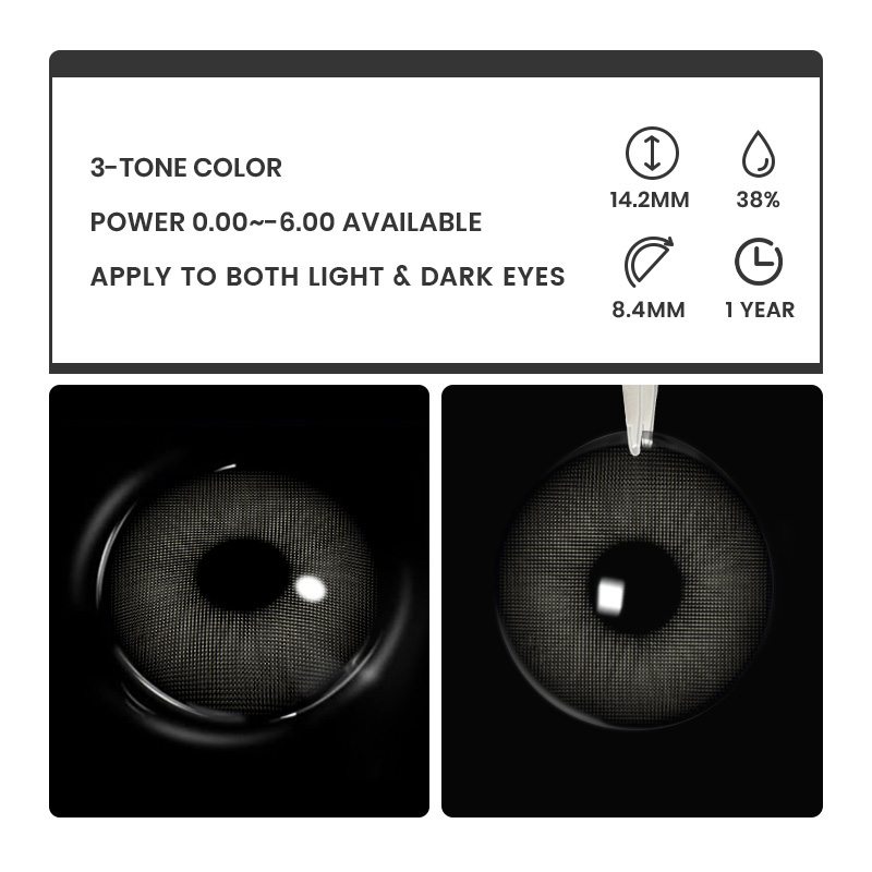 Rome Times Grey - 1 Year, 2 lenses