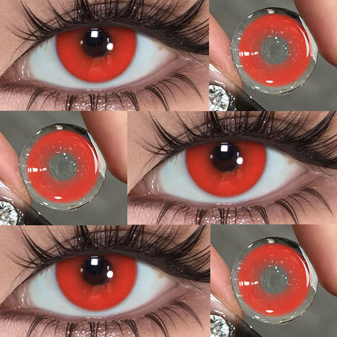 Ruby Kiss - 1 Day, 2 lenses Colored Contacts - Gleglow