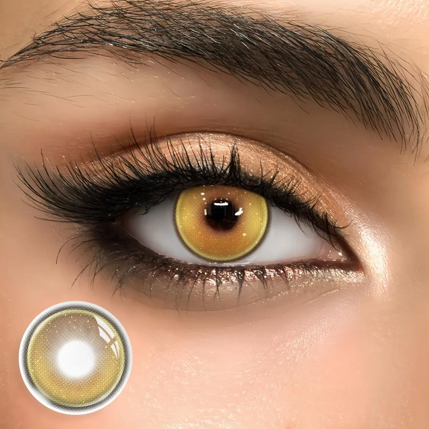 Sage Brown - 1 Year, 2 lenses Colored Contacts - Gleglow