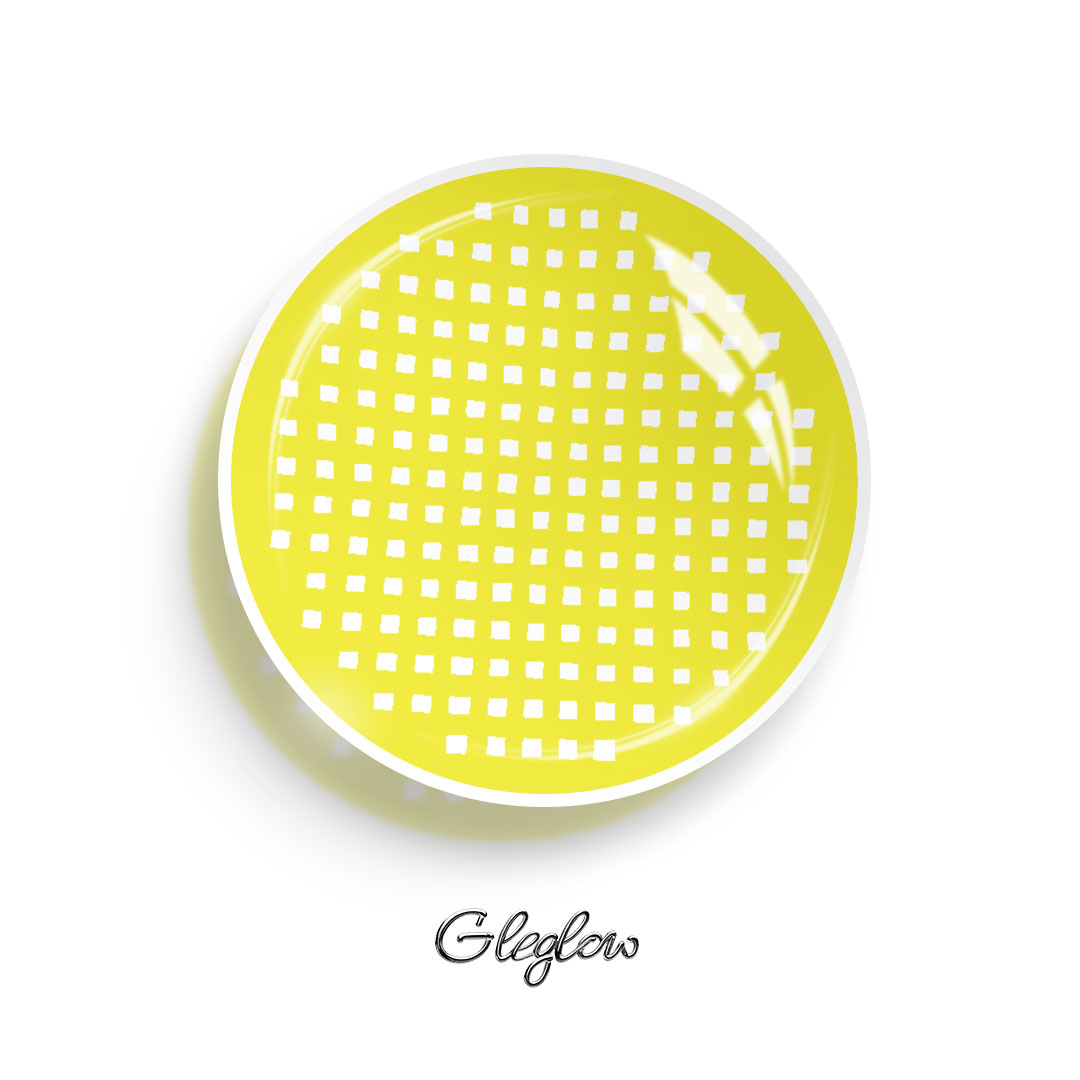 Screen Yellow - 1 Year, 2 lenses Colored Contacts - Gleglow