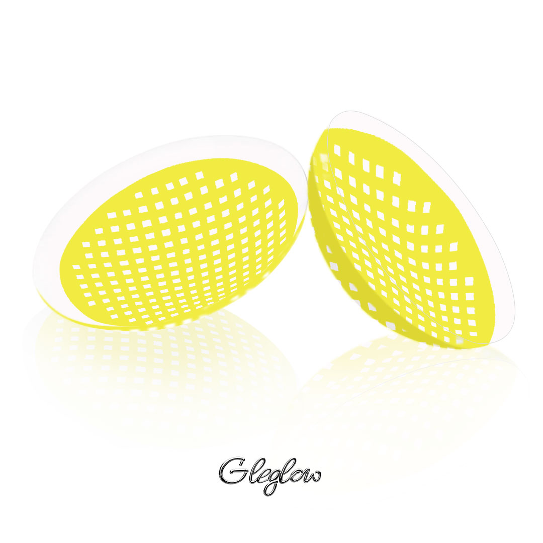 Screen Yellow - 1 Year, 2 lenses Colored Contacts - Gleglow
