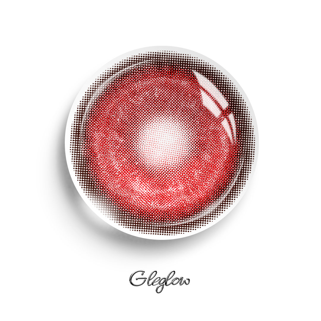 Selene Red - 1 Day, 2 lenses Colored Contacts - Gleglow