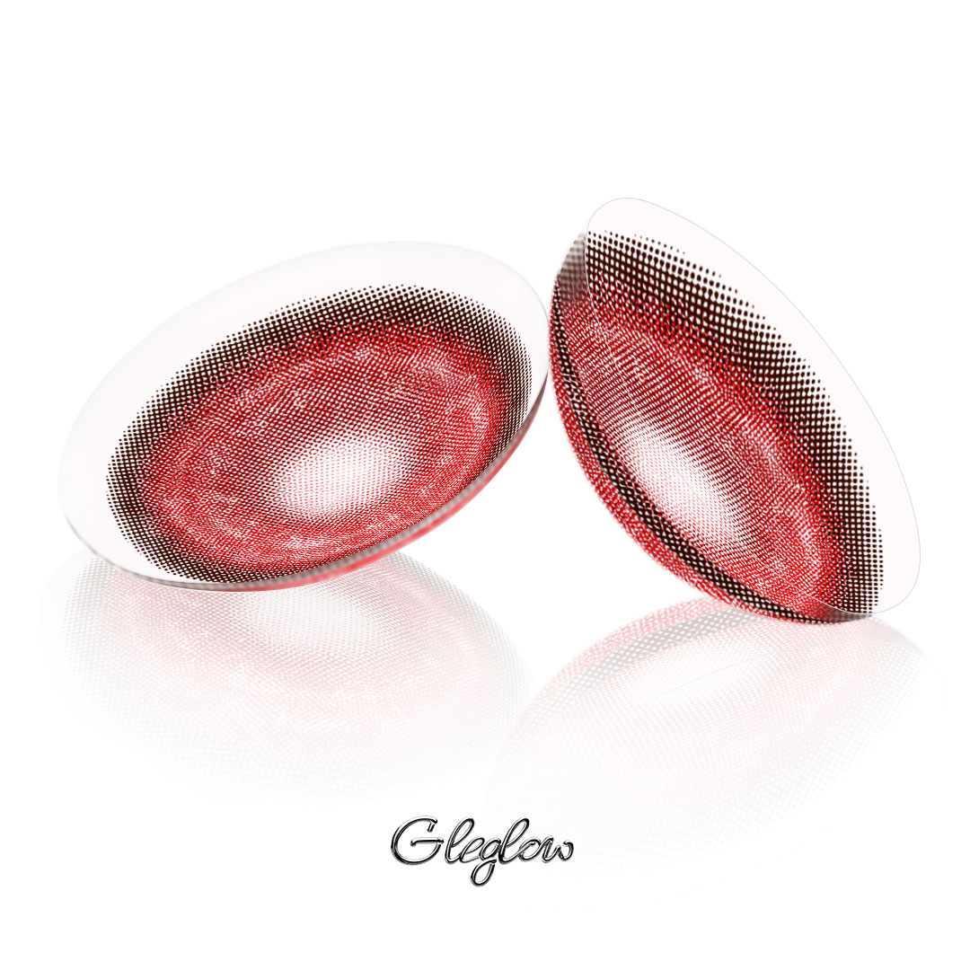 Selene Red - 1 Day, 2 lenses Colored Contacts - Gleglow