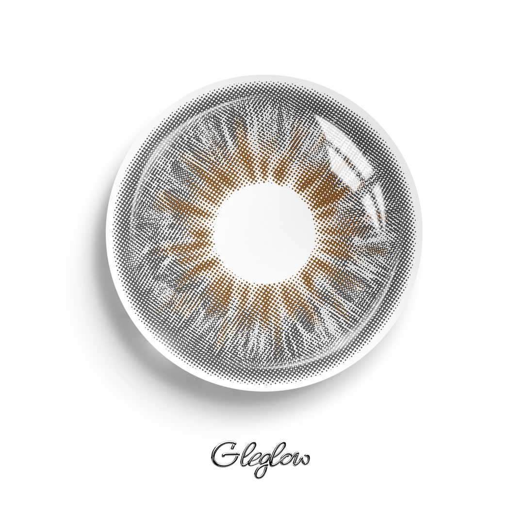 Sepia Grey - 1 Year, 2 lenses Colored Contacts - Gleglow