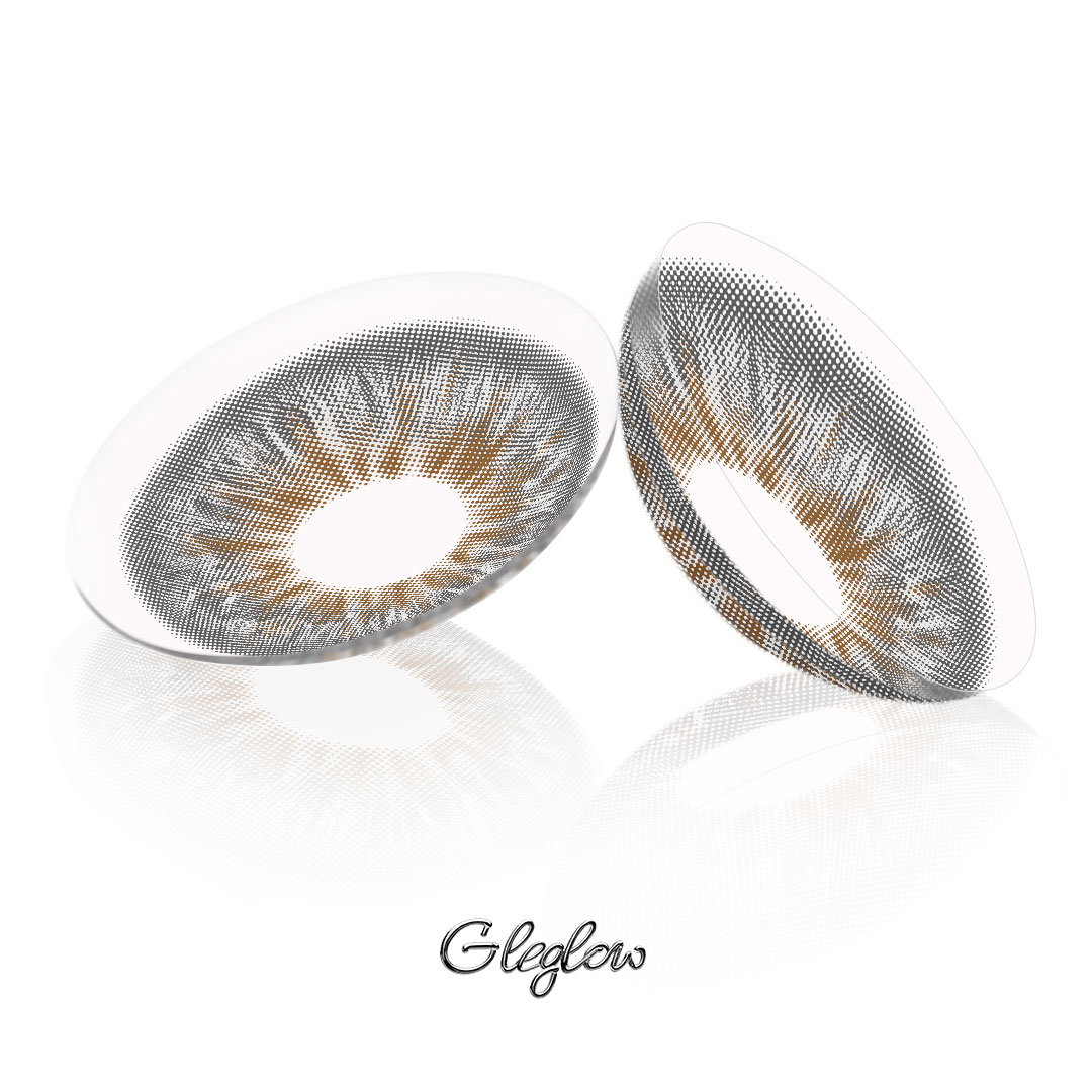 Sepia Grey - 1 Year, 2 lenses Colored Contacts - Gleglow