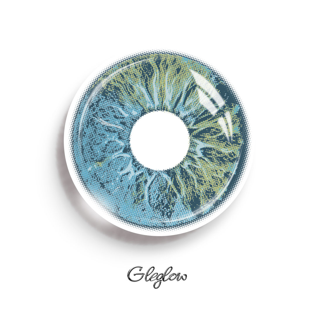 Serenor Blue - 1 Year, 2 lenses Colored Contacts - Gleglow