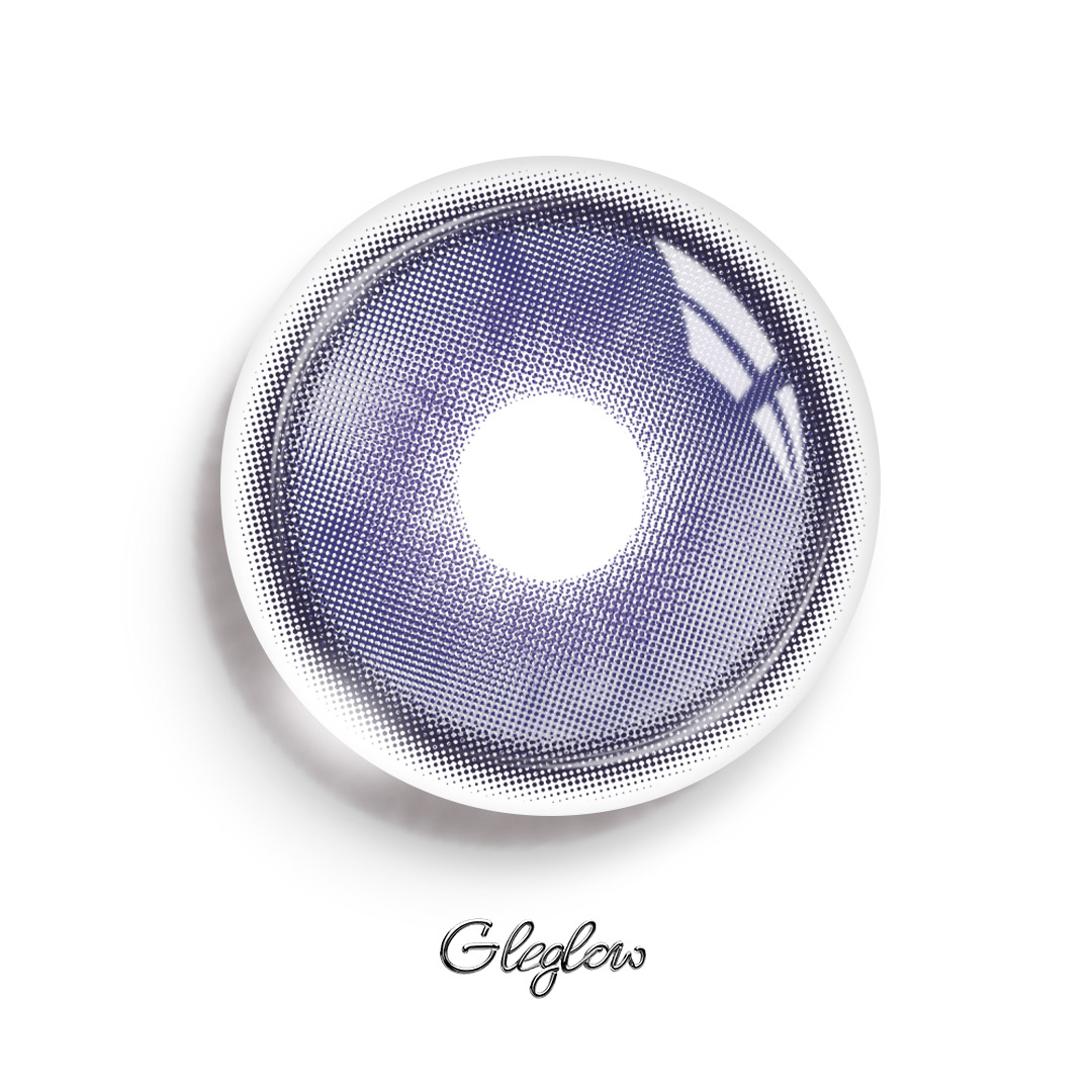 Shard Purple - 1 Year, 2 lenses Colored Contacts - Gleglow
