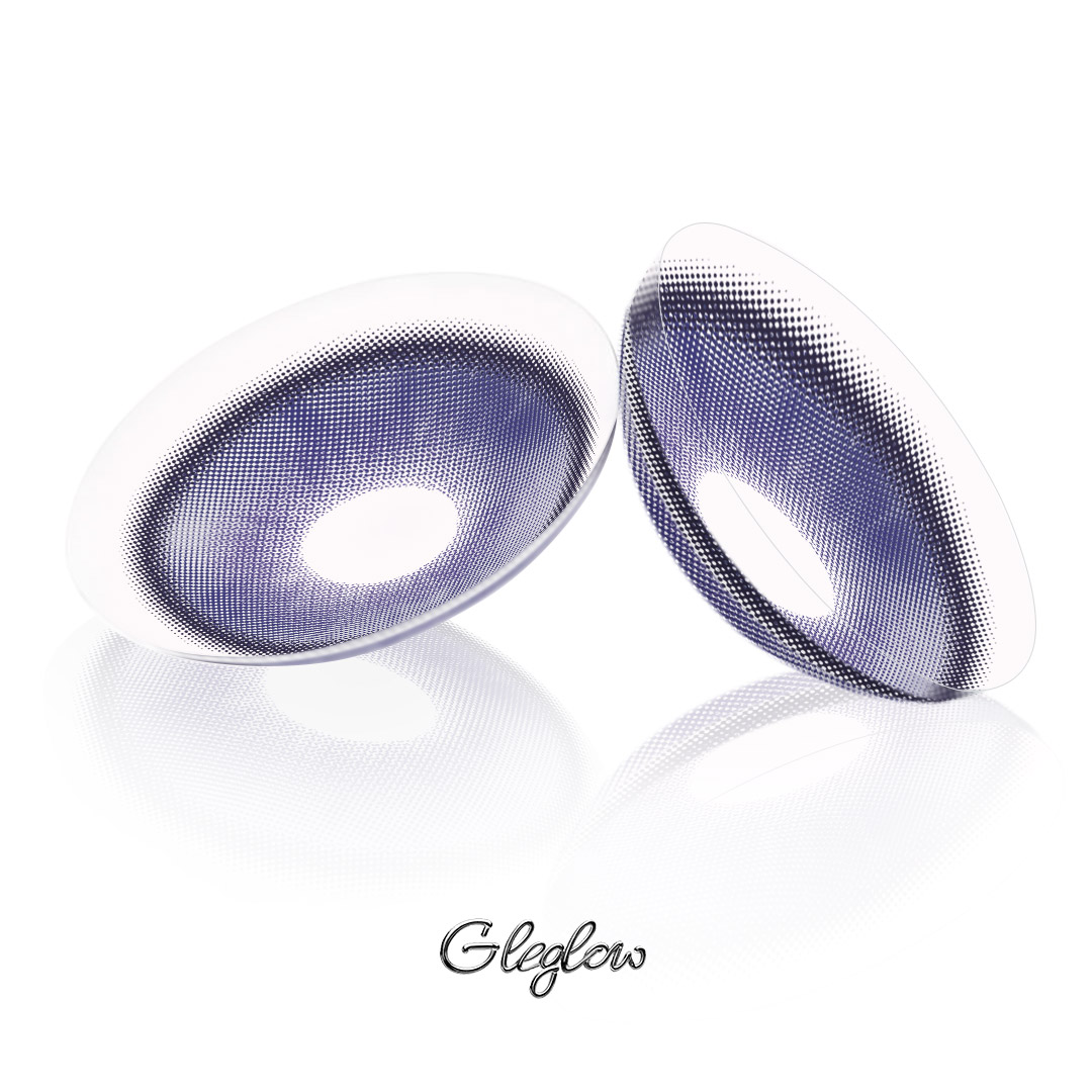 Shard Purple - 1 Year, 2 lenses Colored Contacts - Gleglow