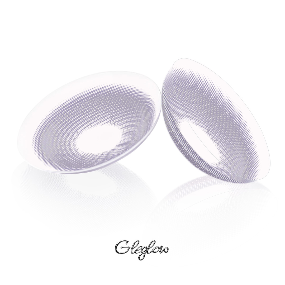 Silver Drizzle Purple - 6-month，2 lenses Colored Contacts - Gleglow