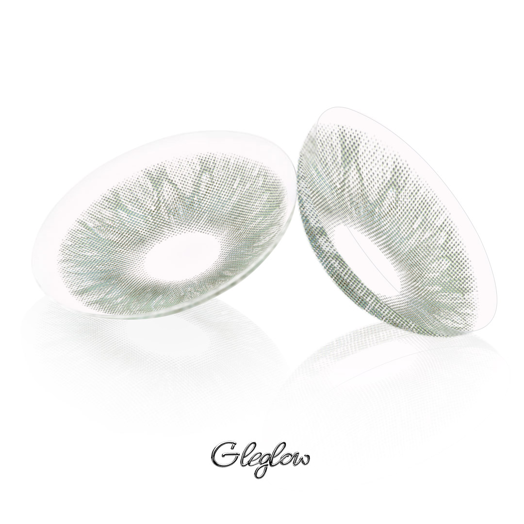 Silver Veil Blue - 1 Year, 2 lenses Colored Contacts - Gleglow