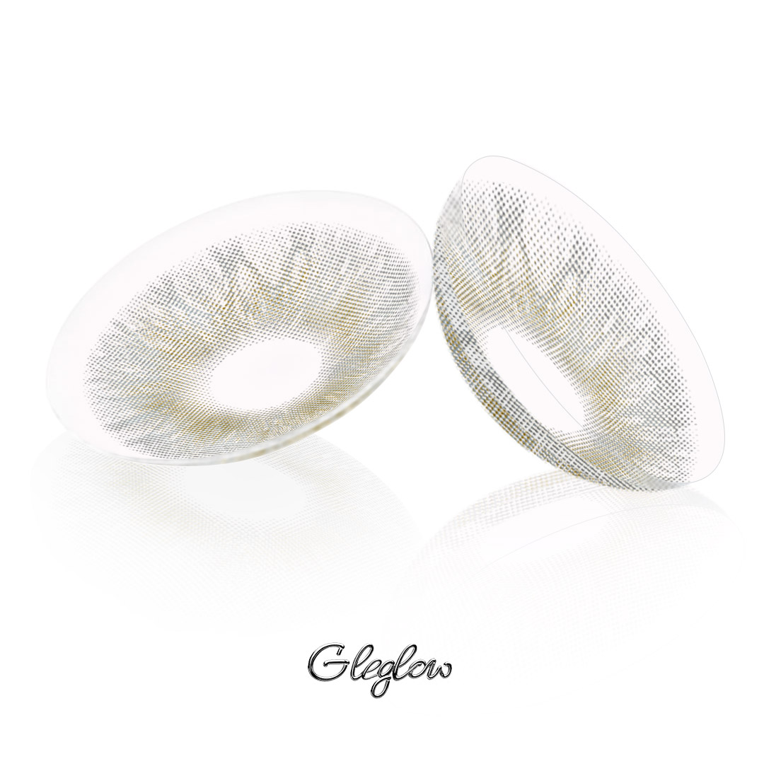 Silver Veil Grey - 1 Year, 2 lenses Colored Contacts - Gleglow