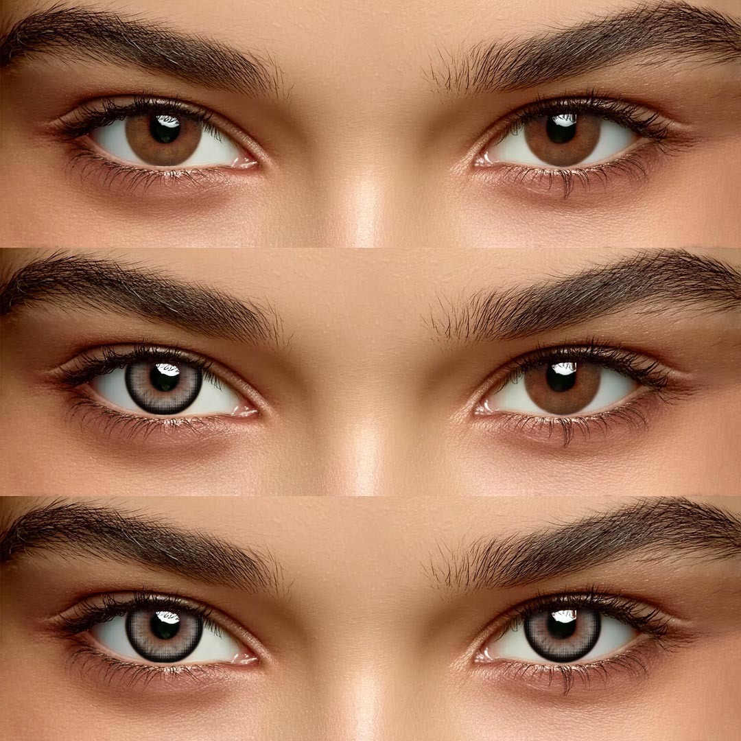 Siren Grey - 1 Year, 2 lenses Colored Contacts - Gleglow