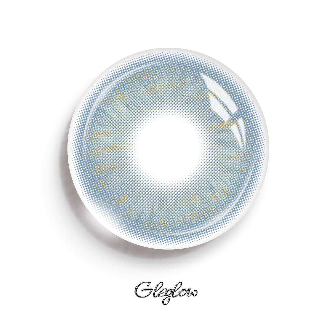 Skyglint Grey - 1 Year, 2 lenses Colored Contacts - Gleglow