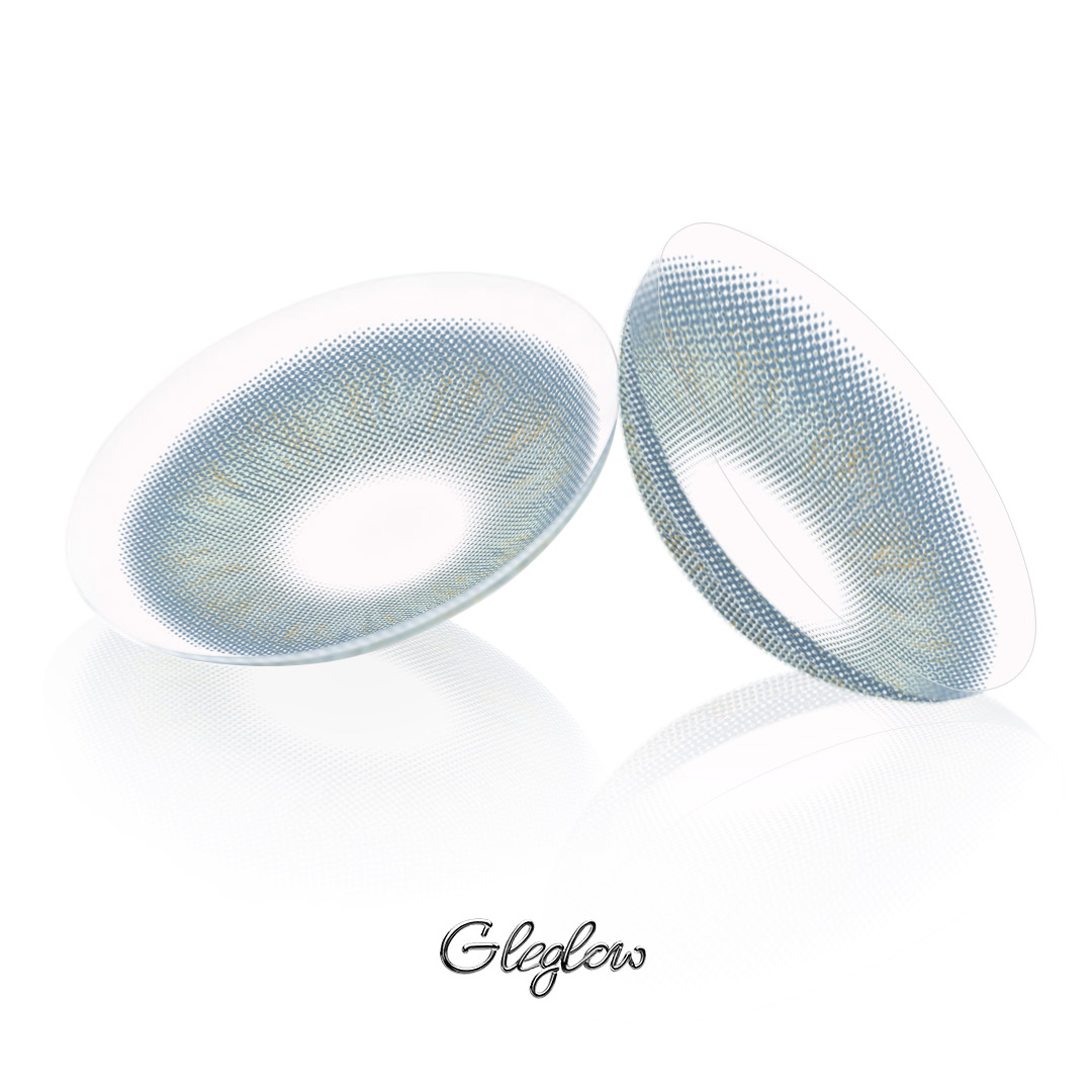 Skyglint Grey - 1 Year, 2 lenses Colored Contacts - Gleglow