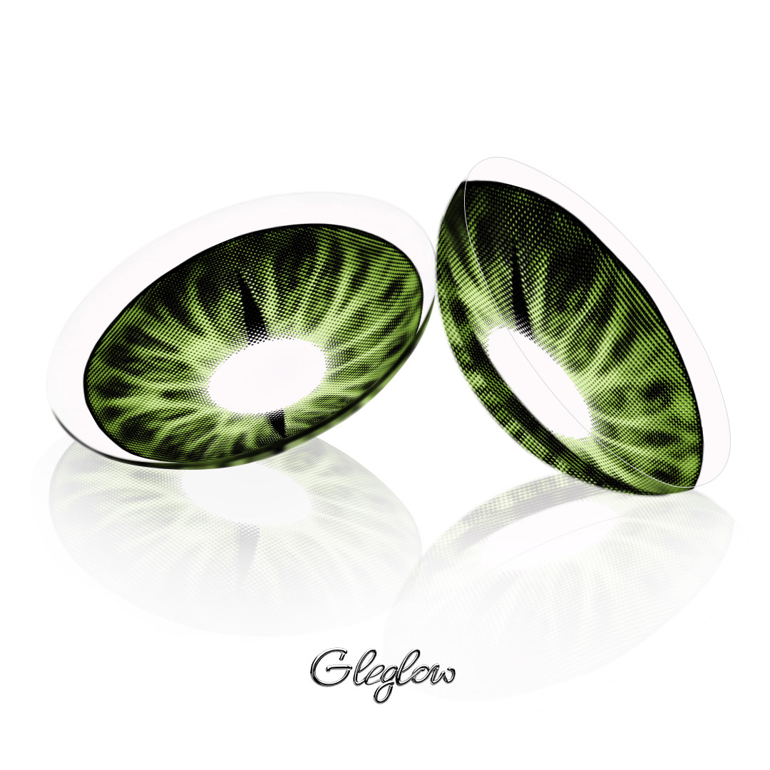 Snake Gaze Green - 1 Year, 2 lenses Colored Contacts - Gleglow