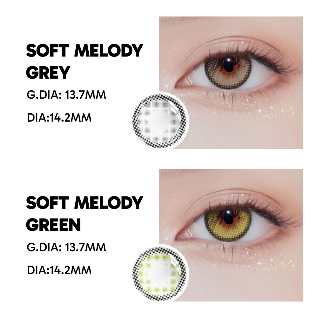 Soft Melody Grey - 1 Year, 2 lenses