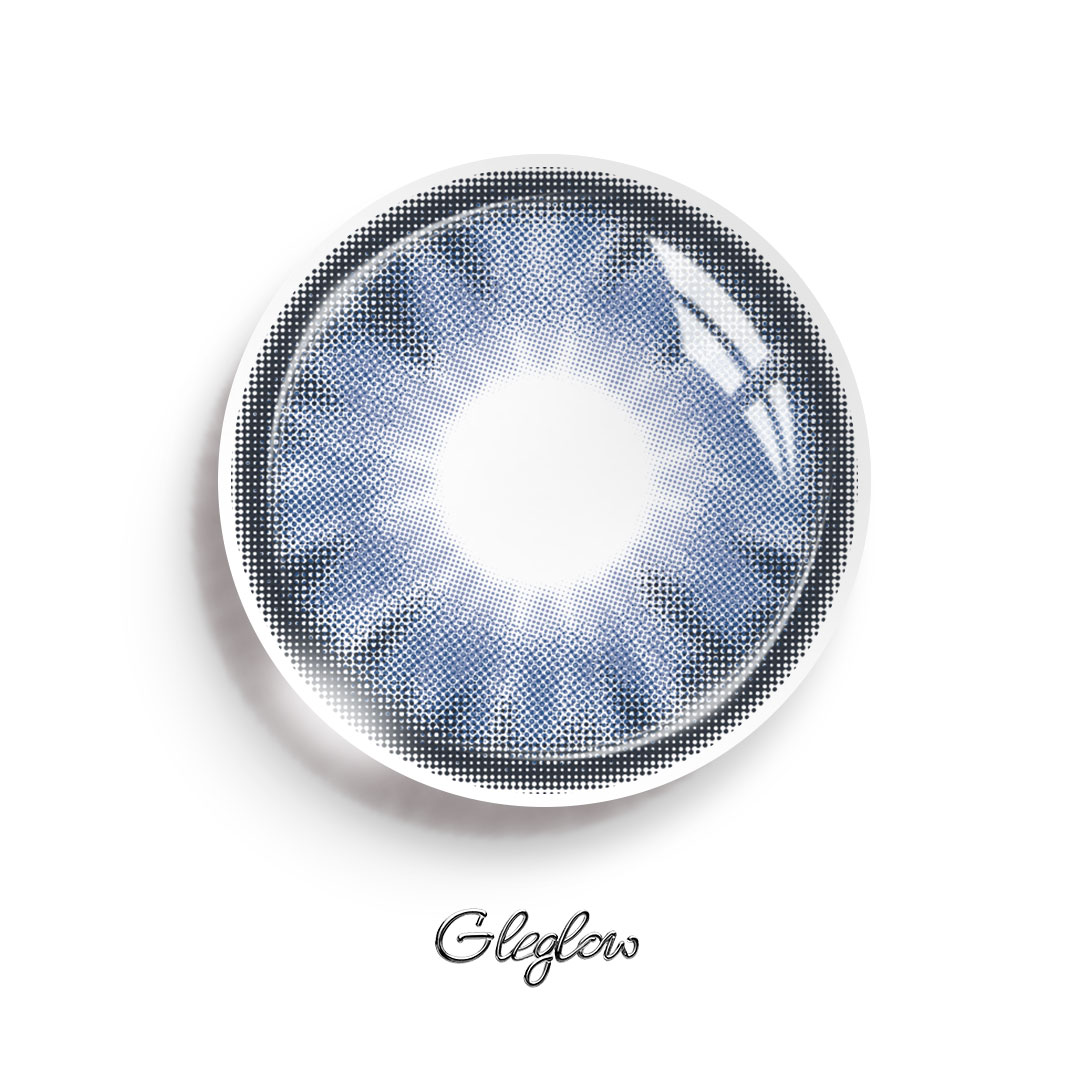 Solara Blue - 1 Year, 2 lenses Colored Contacts - Gleglow