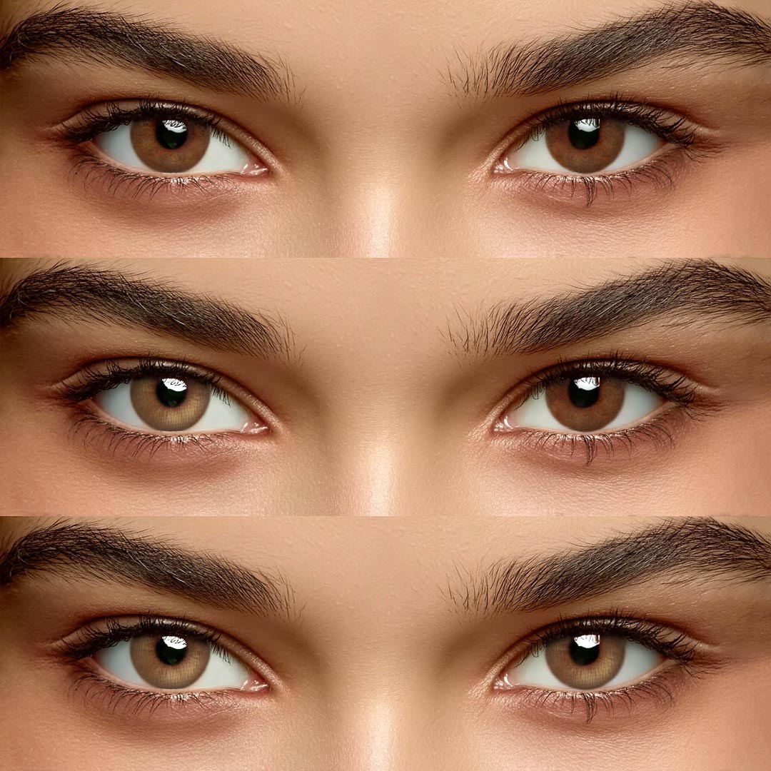 Solis Brown - 1 Year, 2 lenses Colored Contacts - Gleglow
