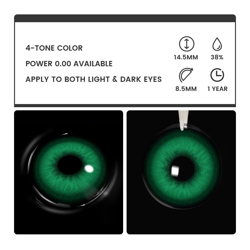 Specter Green - 1 Year, 2 lenses