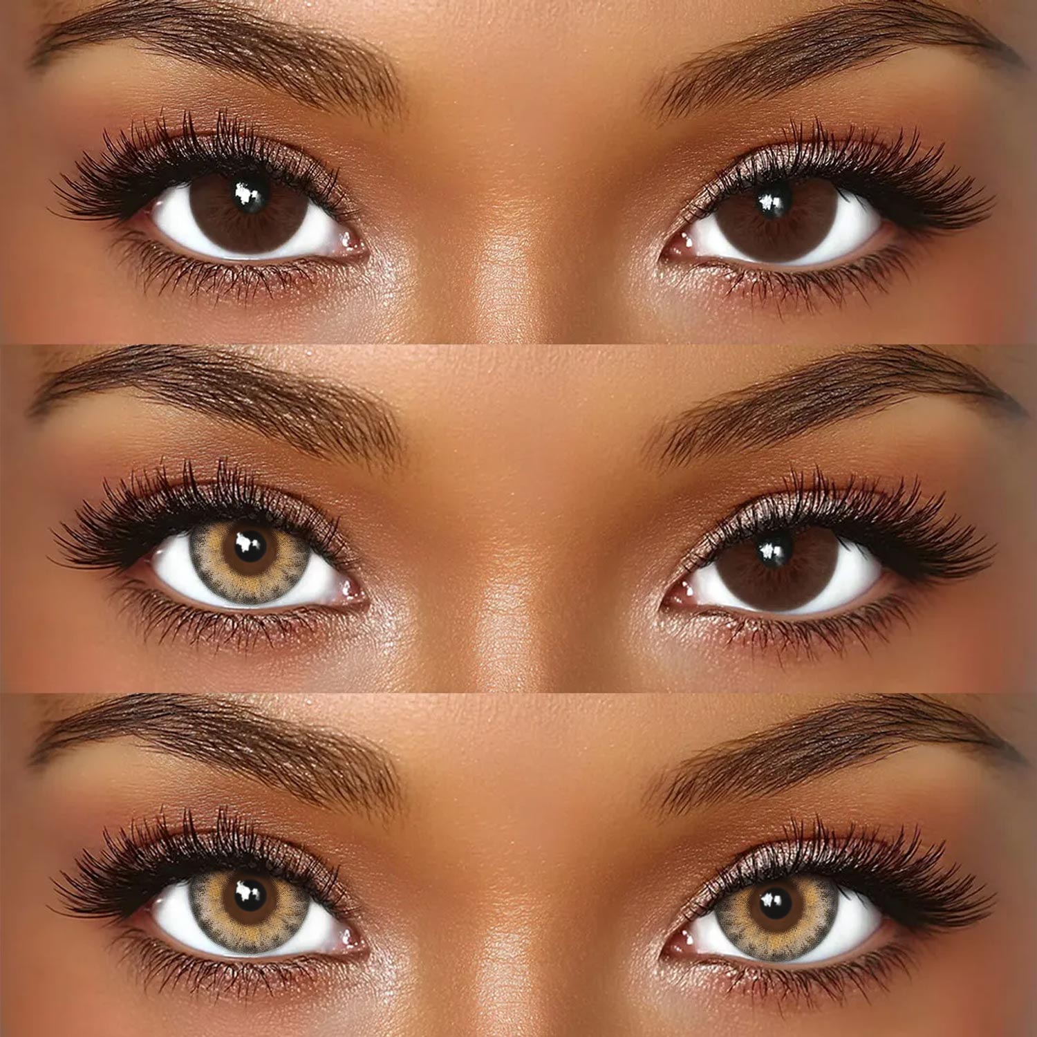 Sunkiss Brown - 6-month，2 lenses Colored Contacts - Gleglow