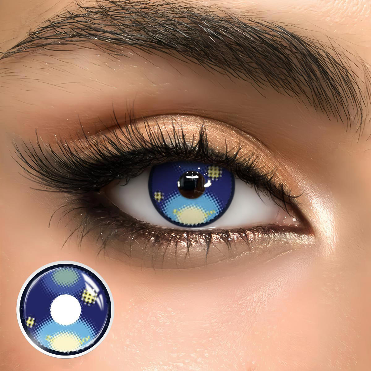 Sweetwave Blue - 1 Year, 2 lenses Colored Contacts - Gleglow