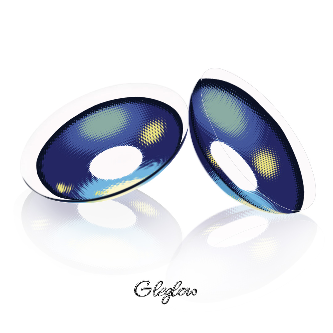 Sweetwave Blue - 1 Year, 2 lenses Colored Contacts - Gleglow