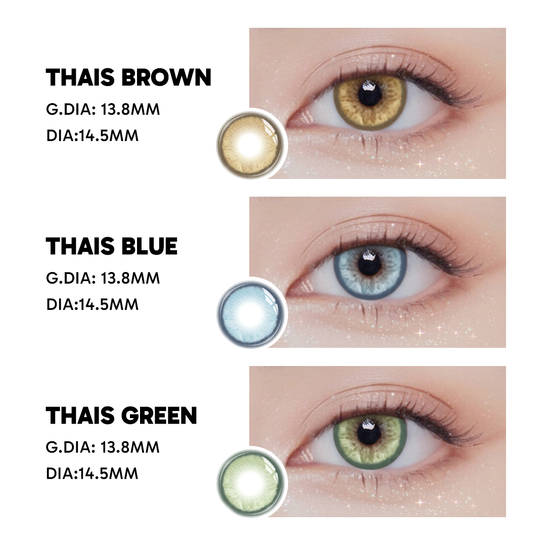 Thais Brown - 1 Year, 2 lenses Colored Contacts - Gleglow
