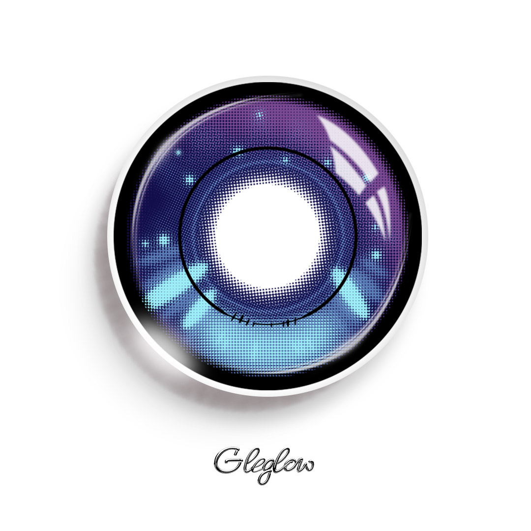 Thespian Purple - 1 Year, 2 lenses Colored Contacts - Gleglow