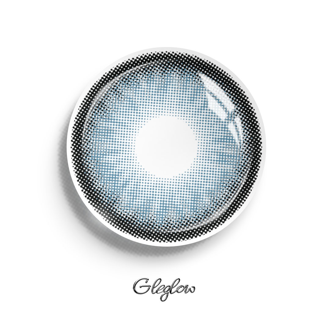 Thistle Flower Blue - monthly, 2 lenses Colored Contacts - Gleglow