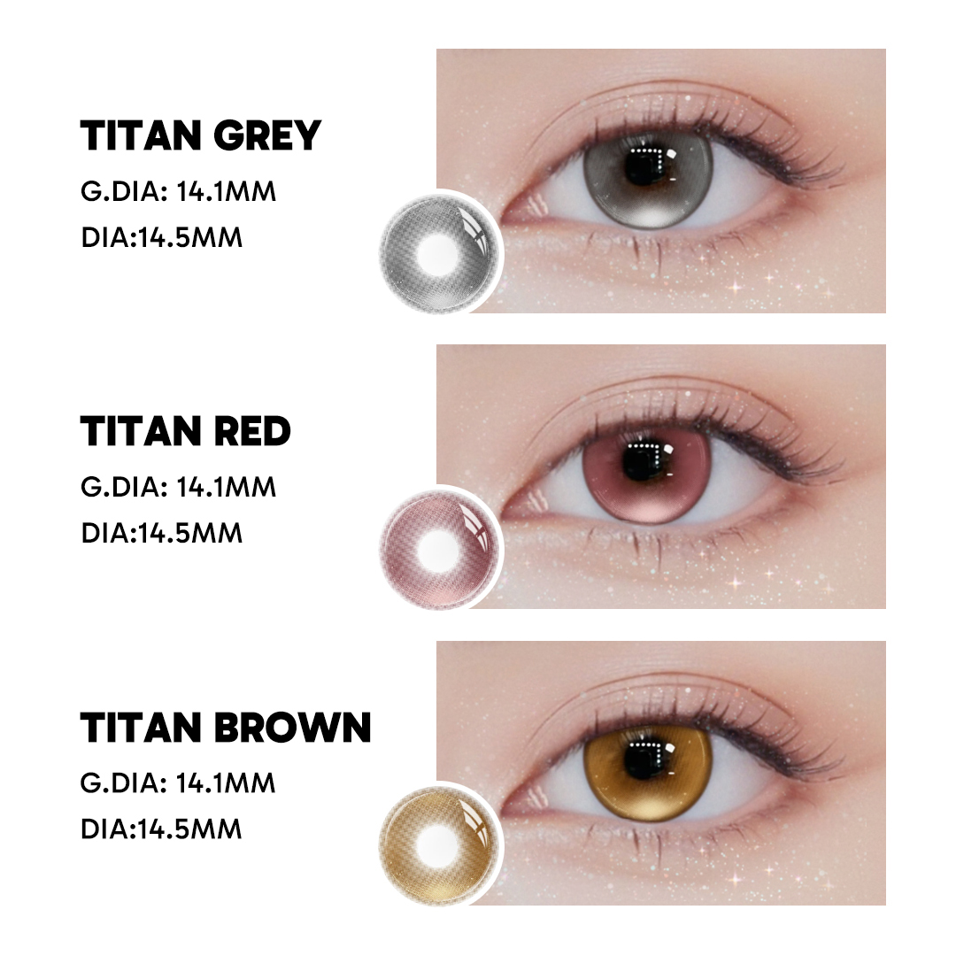 Titan Brown - monthly, 2 lenses Colored Contacts - Gleglow