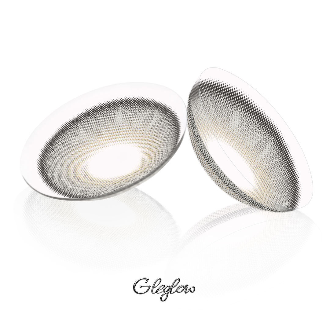 Topaz Verse Grey - 1 Year, 2 lenses Colored Contacts - Gleglow