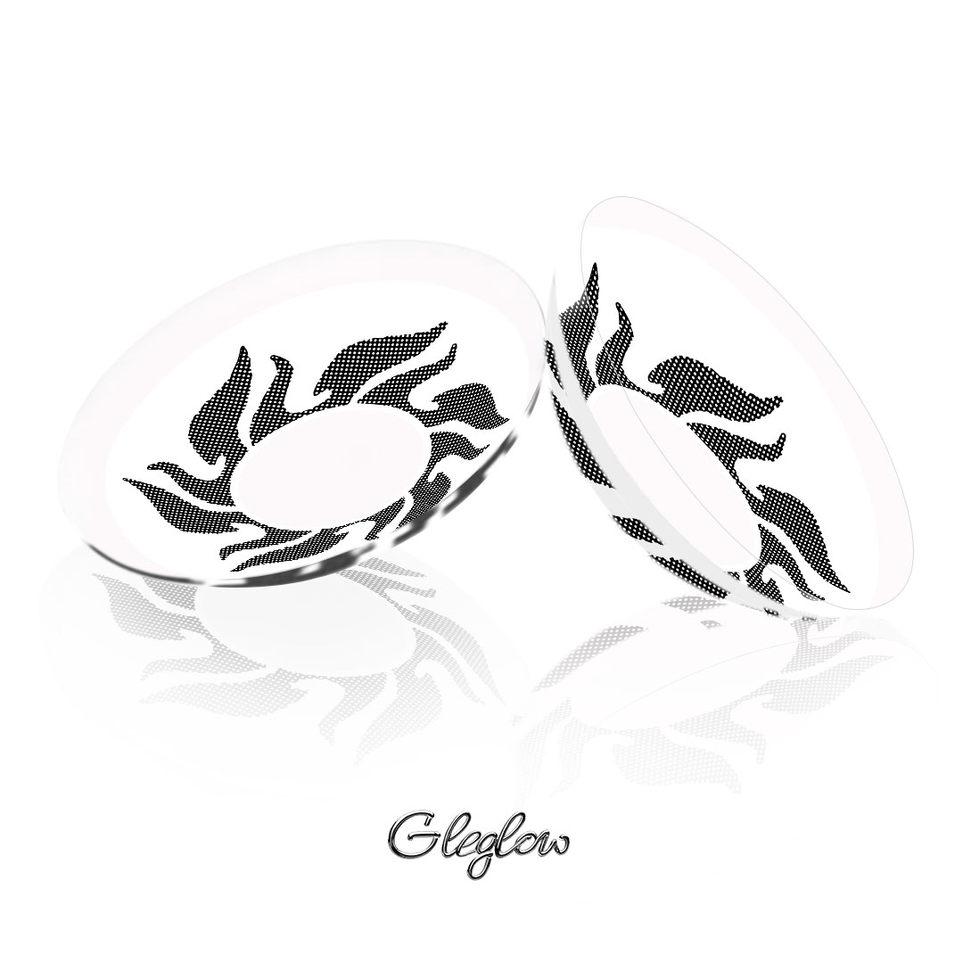 Tribal Tattoo Black-White - 1 Year, 2 lenses