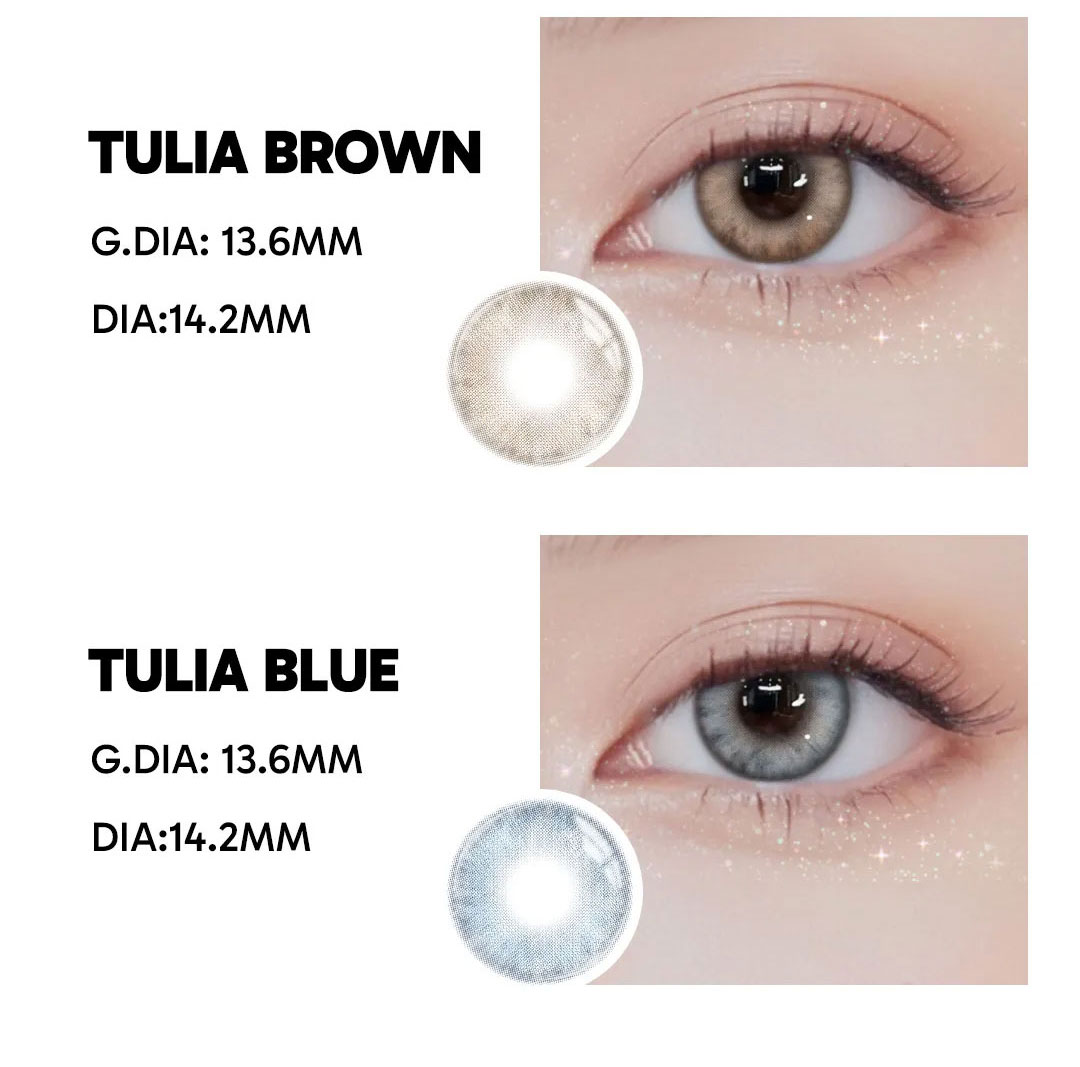 Tulia Brown - monthly, 2 lenses Colored Contacts - Gleglow