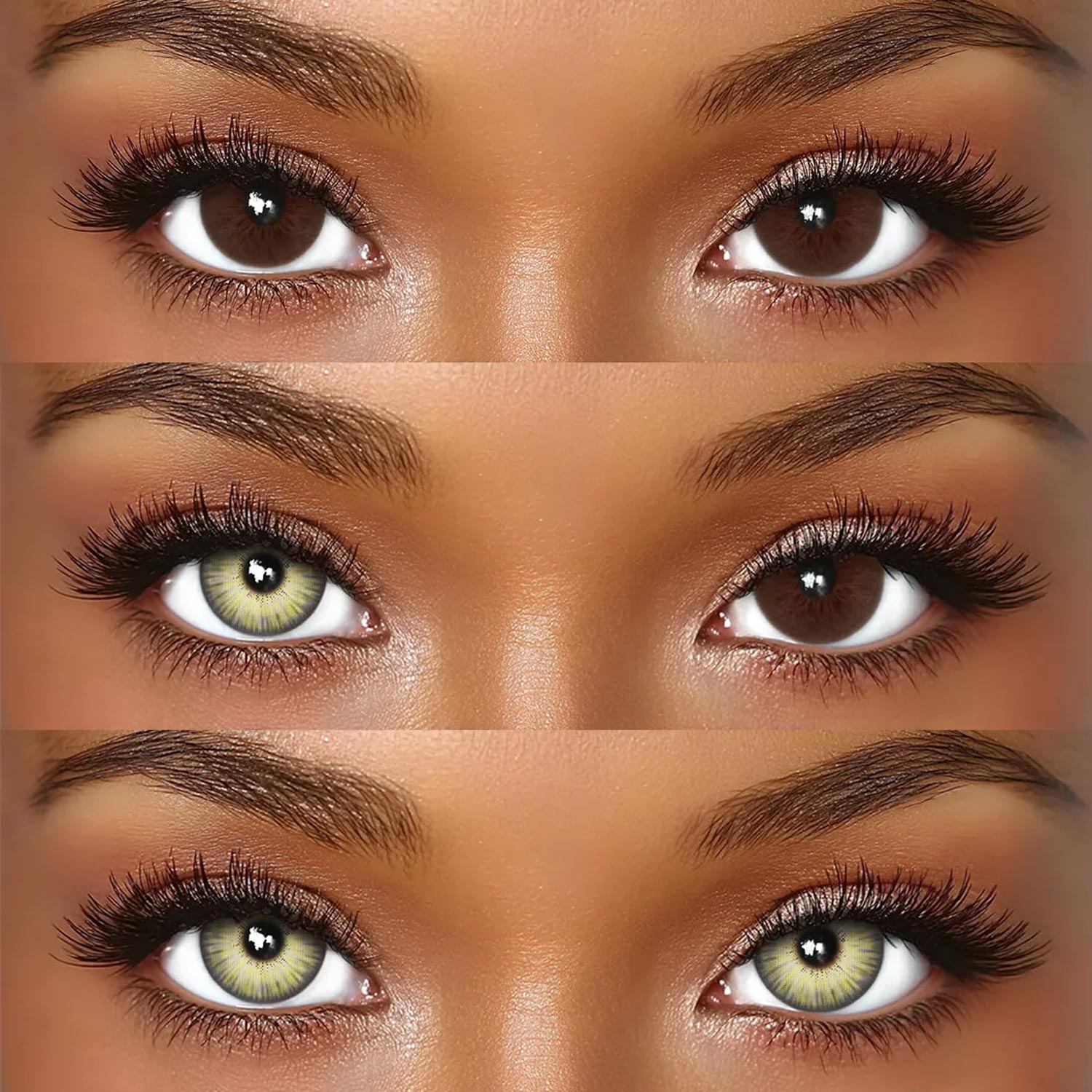 Vaelis Light Brown - 1 Year, 2 lenses Colored Contacts - Gleglow