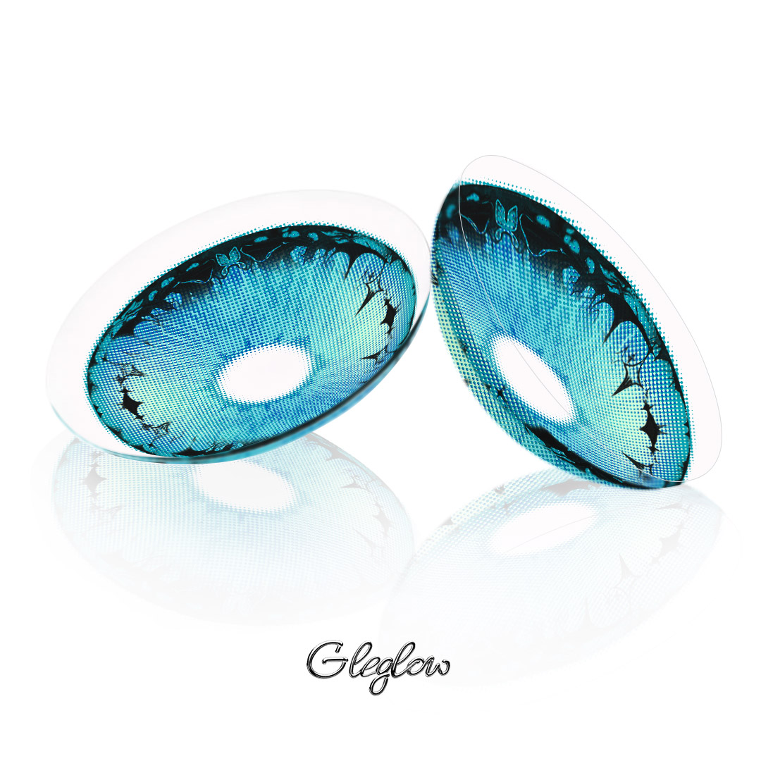 Veila Blue - 1 Year, 2 lenses Colored Contacts - Gleglow