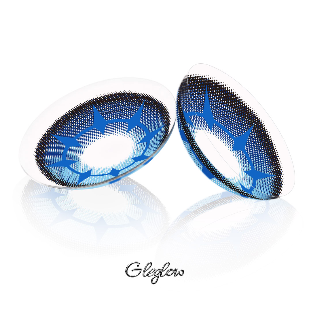 Vell Blue - 1 Year, 2 lenses Colored Contacts - Gleglow