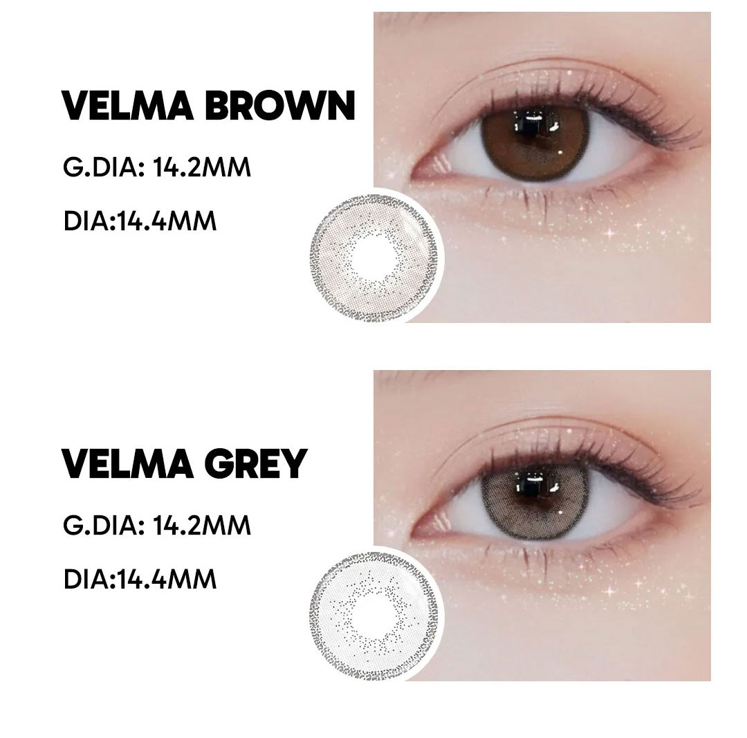 Velma Grey - monthly, 2 lenses Colored Contacts - Gleglow