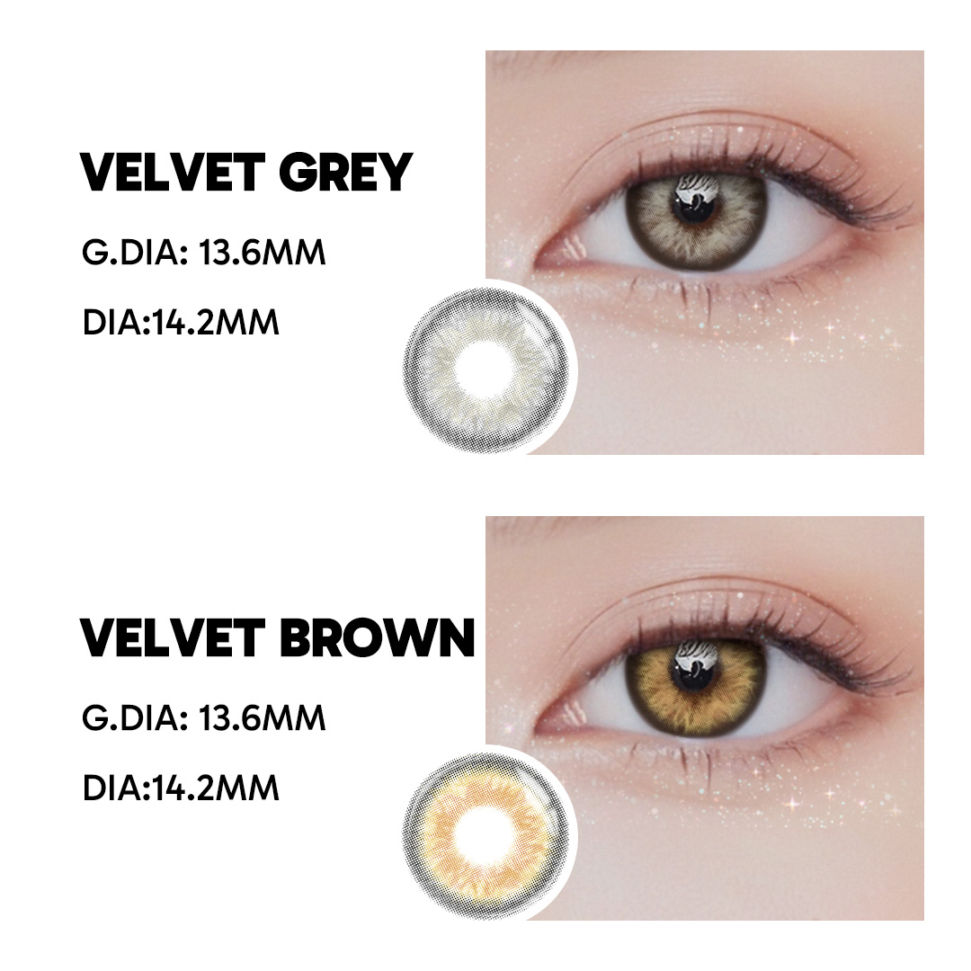 Velvet Brown - 1 Year, 2 lenses