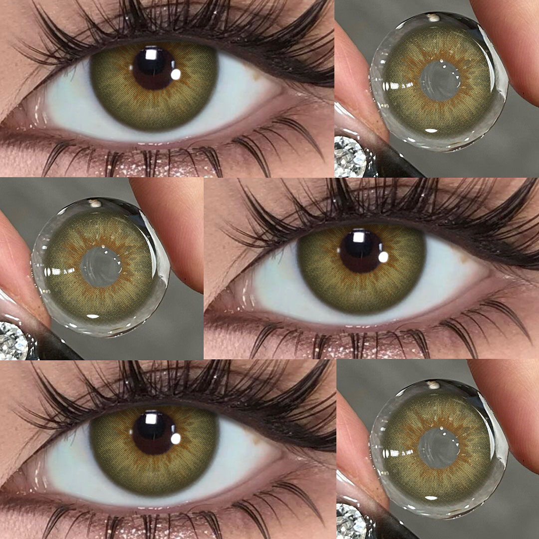 Verdant Origin Brown - 1 Year, 2 lenses Colored Contacts - Gleglow