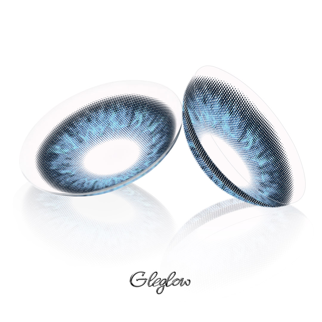 Vessia Blue - 1 Year, 2 lenses Colored Contacts - Gleglow