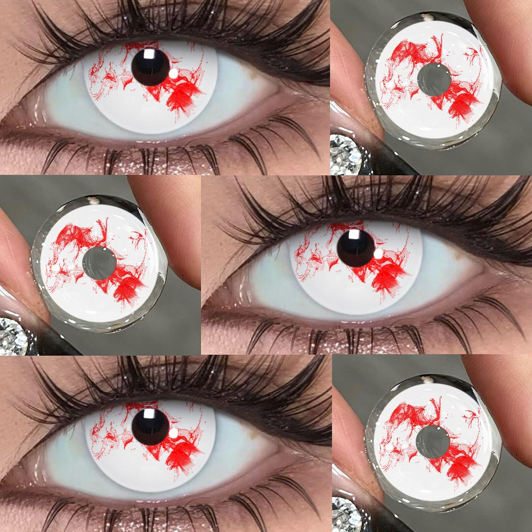 Vinter White - 1 Year, 2 lenses Colored Contacts - Gleglow
