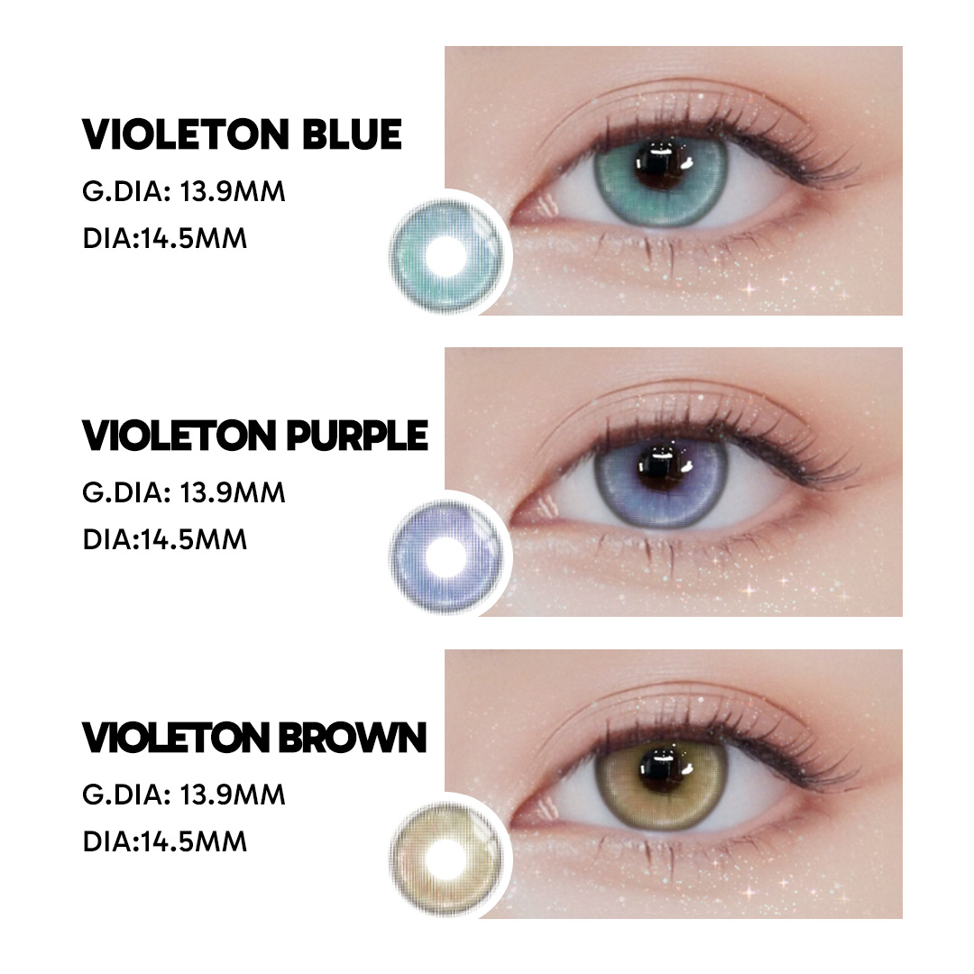 Violeton Brown - 1 Year, 2 lenses
