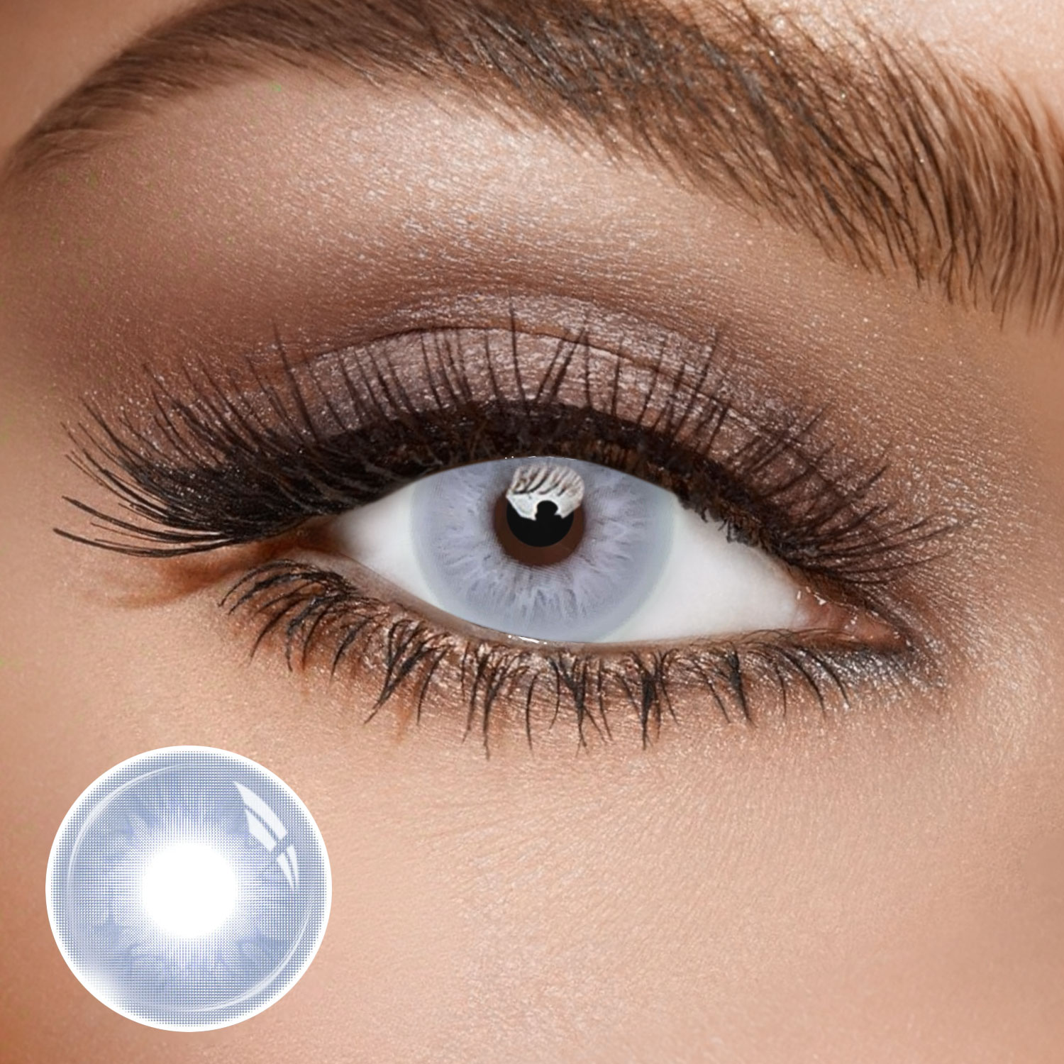 Voira Blue - 1 Year, 2 lenses Colored Contacts - Gleglow