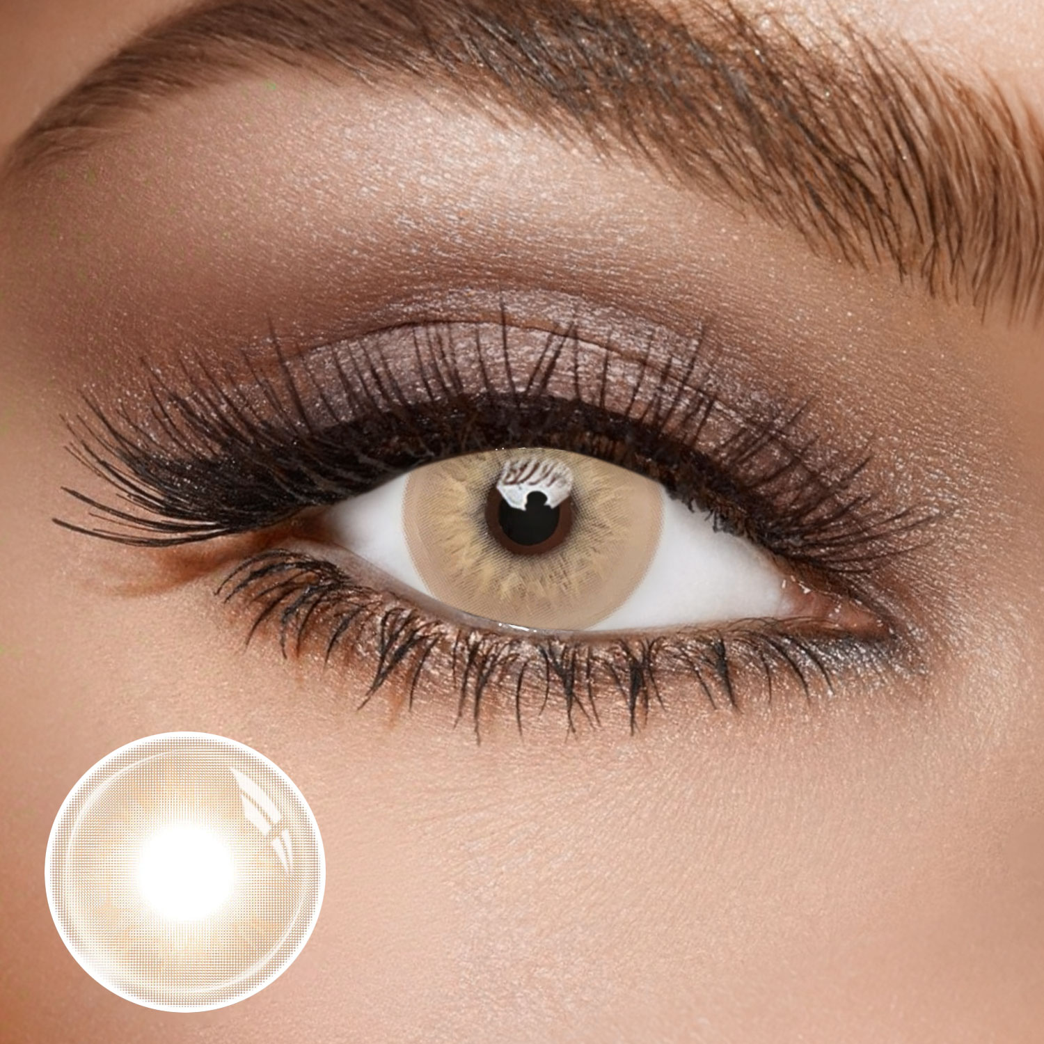 Voira Brown - 1 Year, 2 lenses Colored Contacts - Gleglow