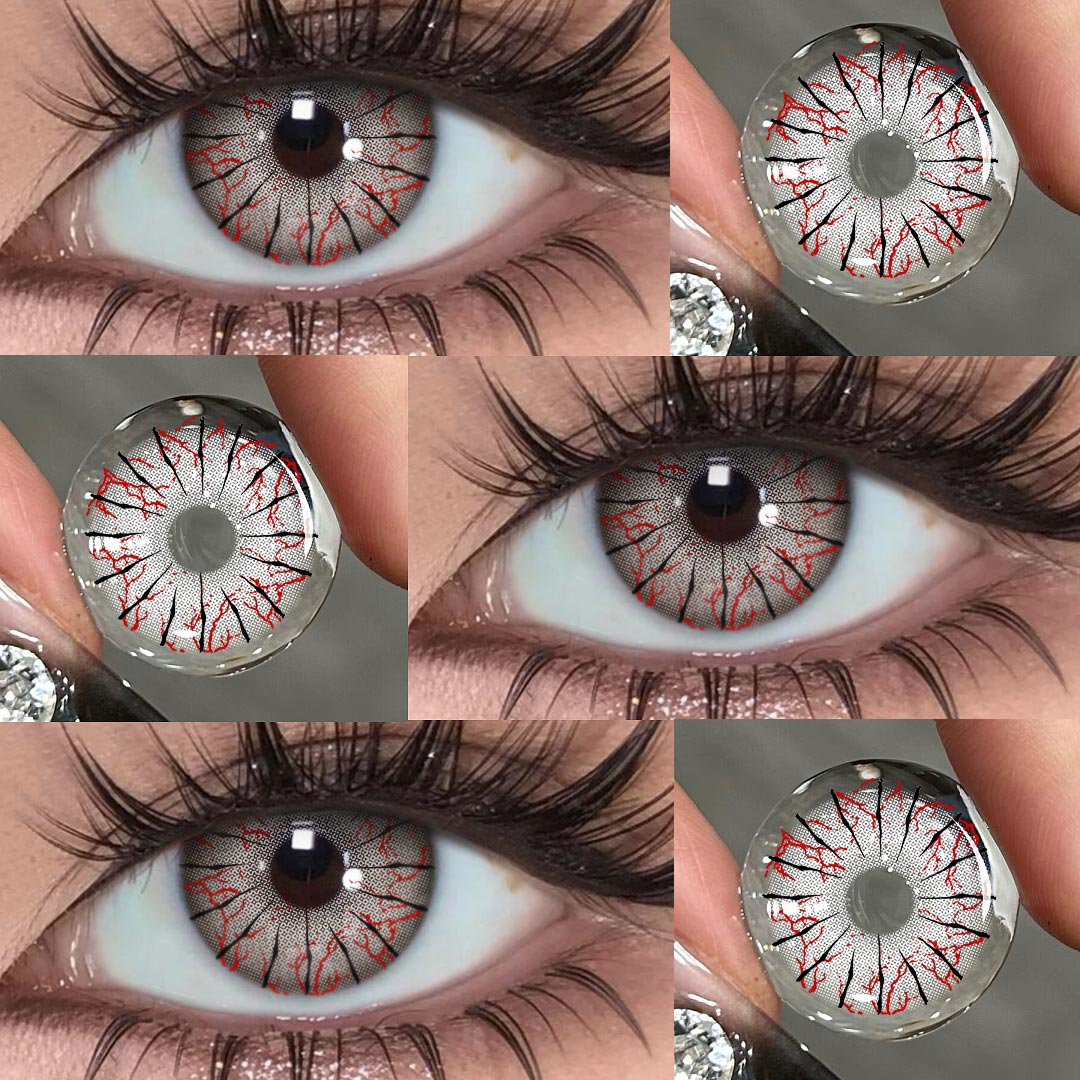Volyn Grey - 1 Year, 2 lenses Colored Contacts - Gleglow