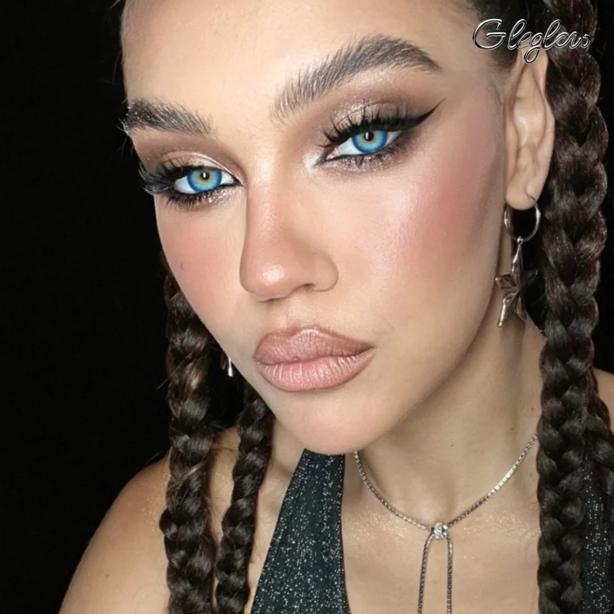 Oryan Blue - 1 Year, 2 lenses Colored Contacts - Gleglow