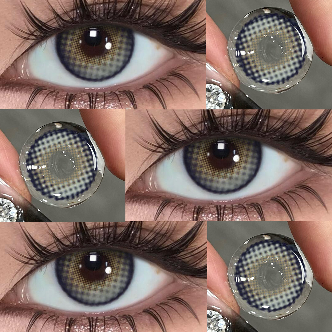 Damo Blue - 1 Year, 2 lenses Colored Contacts - Gleglow