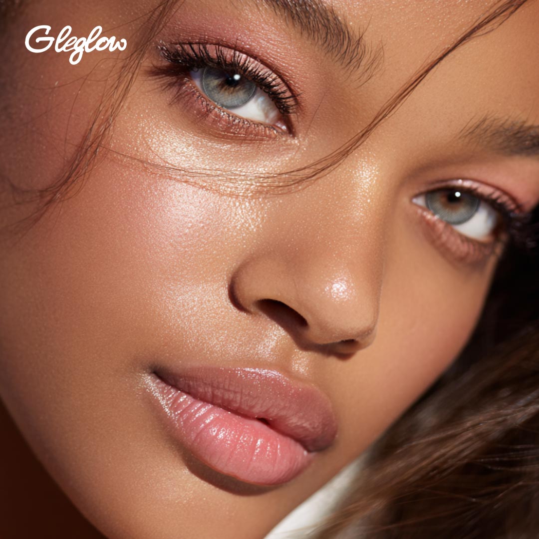 Ocean Cyan-Grey - 1 Year, 2 lenses Colored Contacts - Gleglow