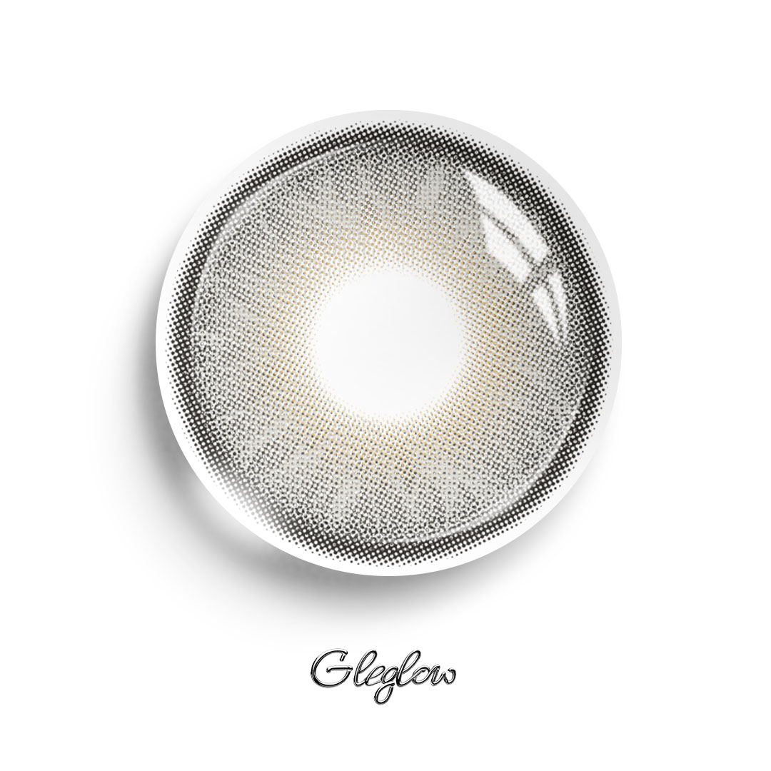 Topaz Verse Grey - 1 Year, 2 lenses Colored Contacts - Gleglow